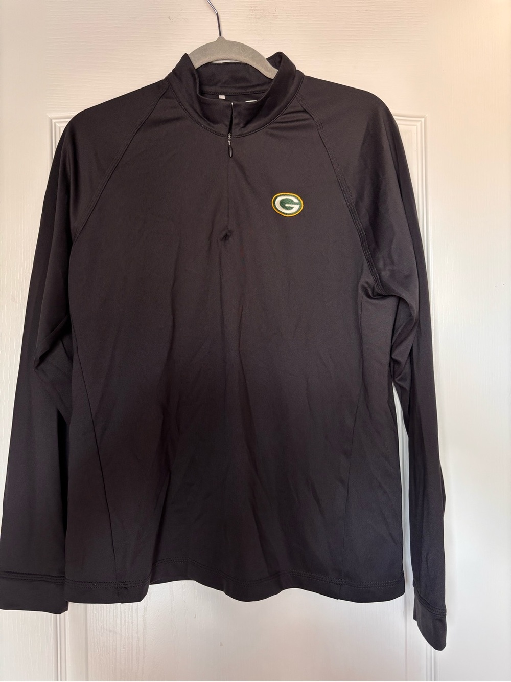 Green Bay Packers NFL women’s Adidas Climawarm Pullover 1/4 zip large football